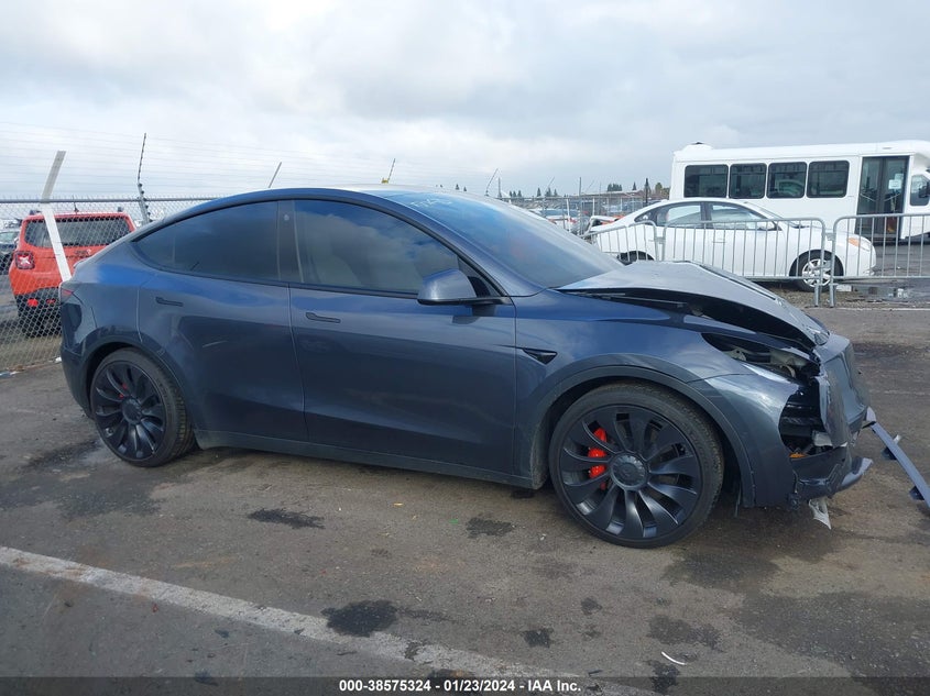VIN 7SAYGDEF5NF411263 2022 TESLA MODEL Y PERFORMANCE DUAL MOTOR ALL-WHEEL DRIVE