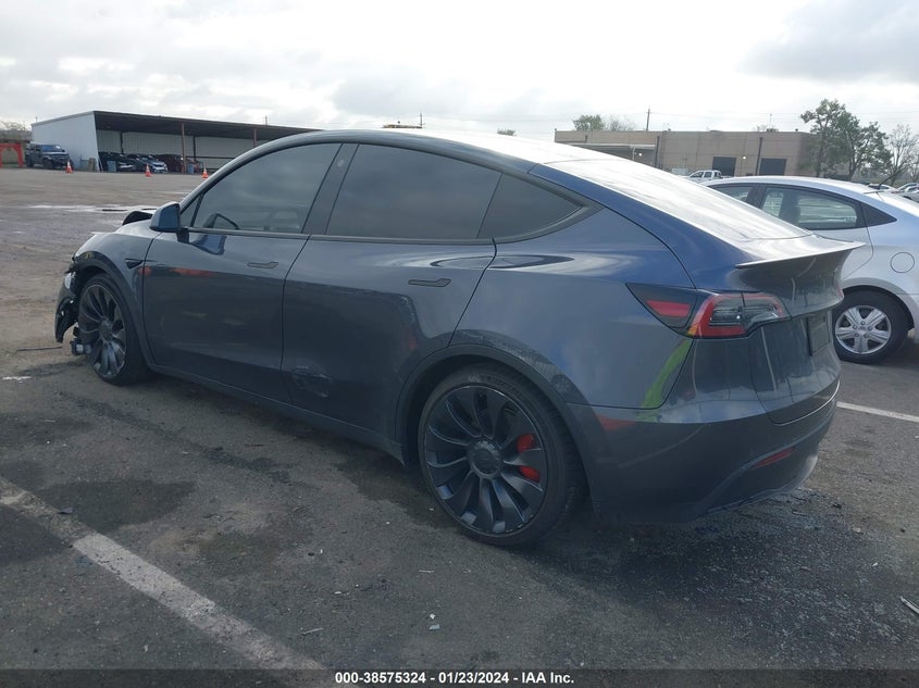 VIN 7SAYGDEF5NF411263 2022 TESLA MODEL Y PERFORMANCE DUAL MOTOR ALL-WHEEL DRIVE