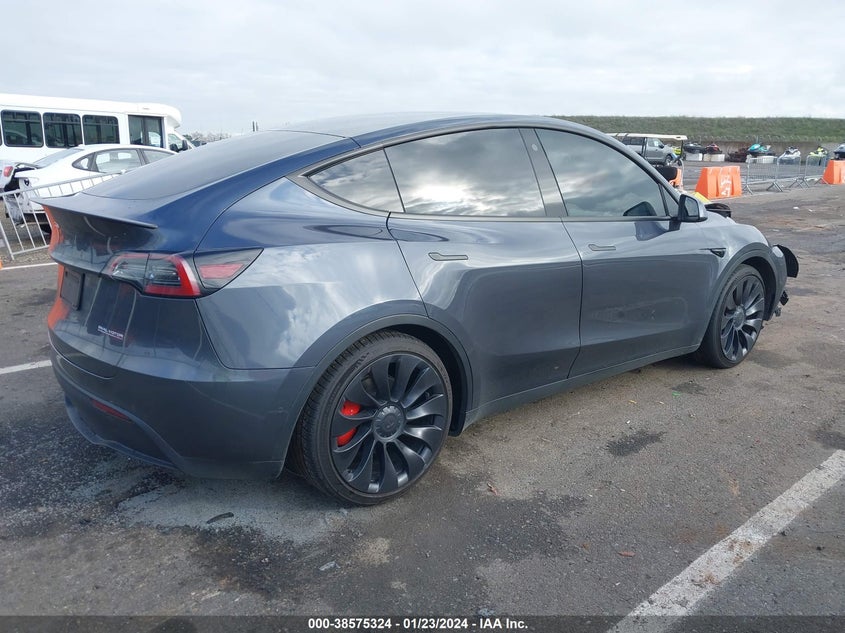 VIN 7SAYGDEF5NF411263 2022 TESLA MODEL Y PERFORMANCE DUAL MOTOR ALL-WHEEL DRIVE