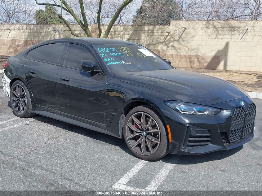 2022 BMW 430I GRAN COUPE - WBA63AV06NFM22789