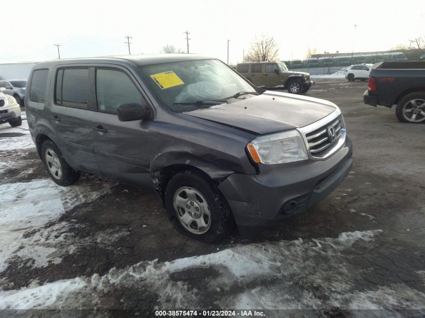 2014 HONDA PILOT LX - 5FNYF4H22EB012013