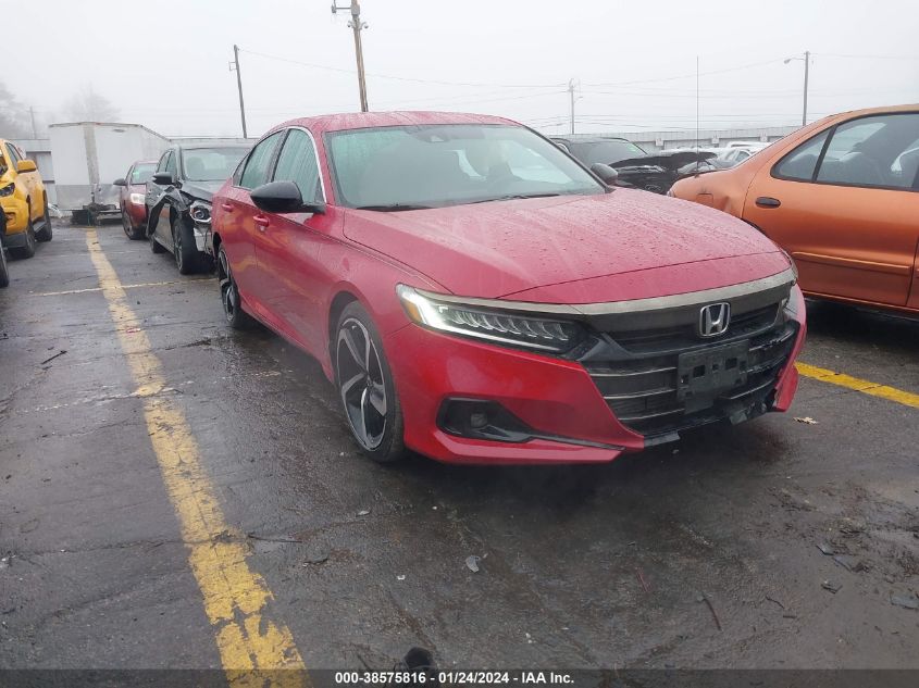 2021 HONDA ACCORD SPORT - 1HGCV1F34MA079812