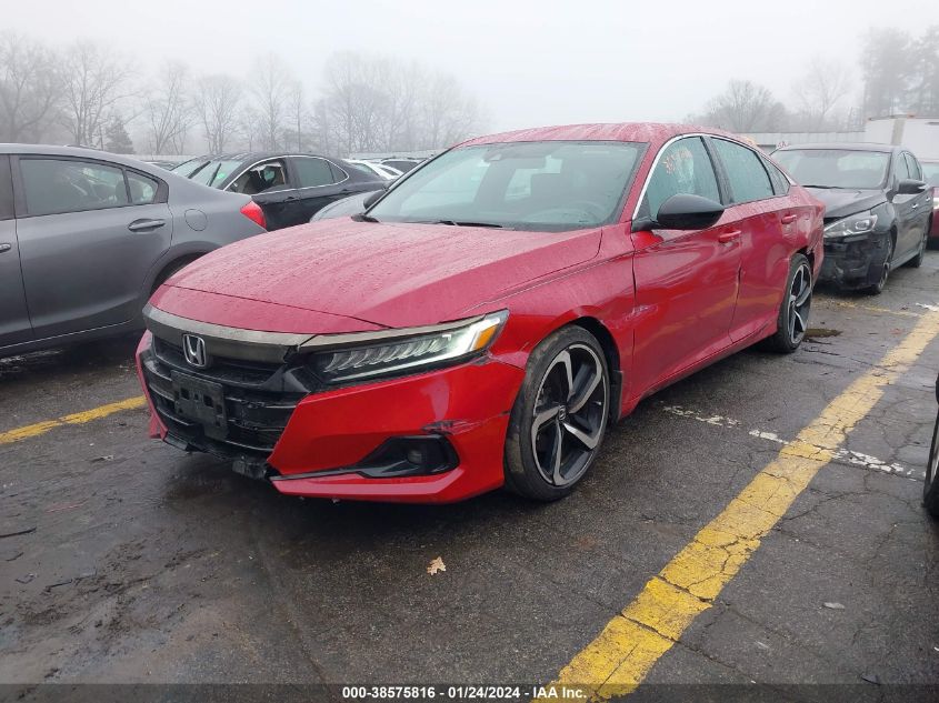 2021 HONDA ACCORD SPORT - 1HGCV1F34MA079812