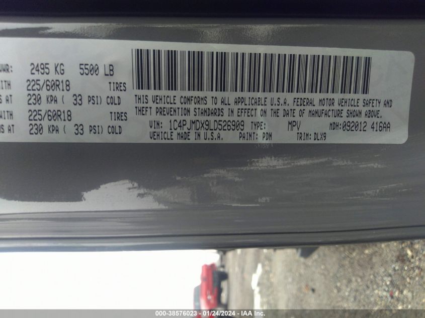 2020 JEEP CHEROKEE LIMITED 4X4 - 1C4PJMDX9LD526909