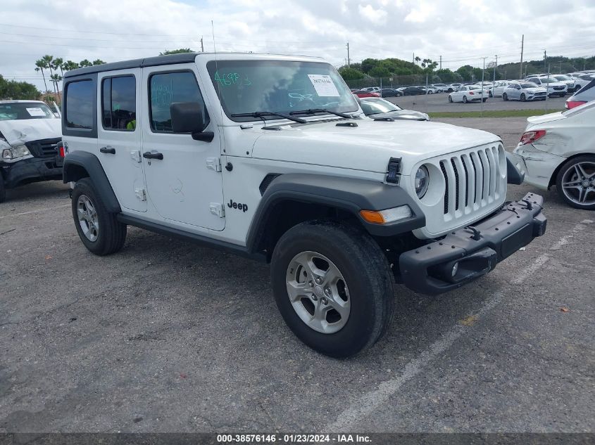 2021 JEEP WRANGLER UNLIMITED SPORT - 1C4HJXDN0MW724983