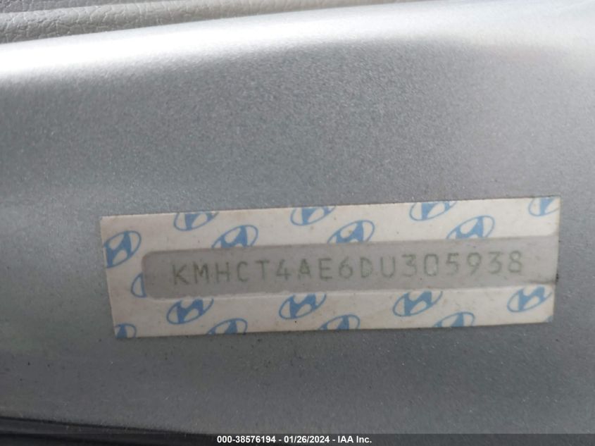 2013 HYUNDAI ACCENT GLS - KMHCT4AE6DU305938