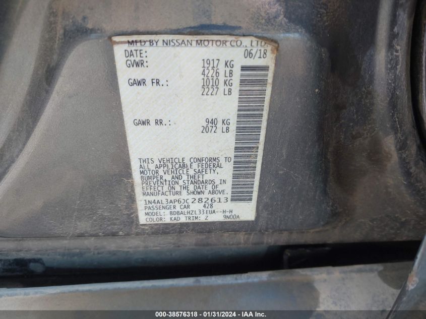 2018 NISSAN ALTIMA 2.5 SR - 1N4AL3AP6JC282613