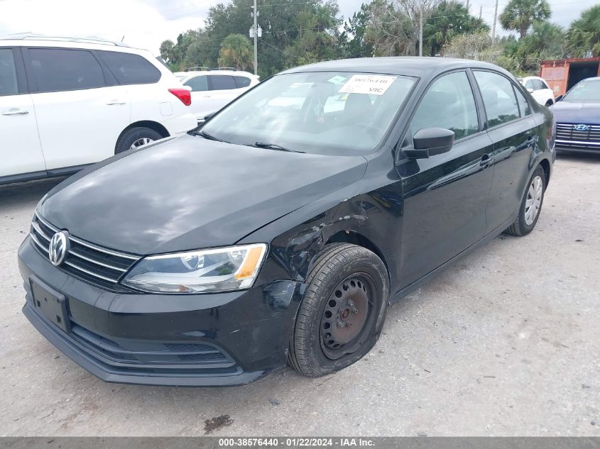 2015 VOLKSWAGEN JETTA S - 3VW2K7AJ4FM312022