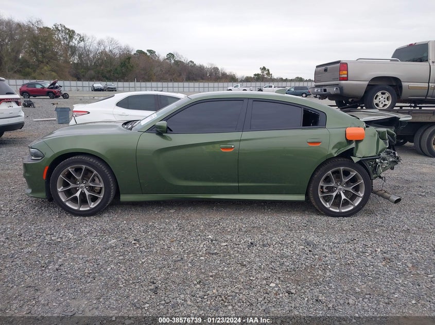 VIN 2C3CDXHG3NH130549 2022 DODGE CHARGER GT RWD