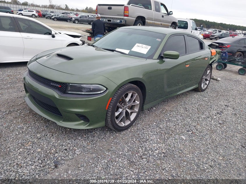VIN 2C3CDXHG3NH130549 2022 DODGE CHARGER GT RWD