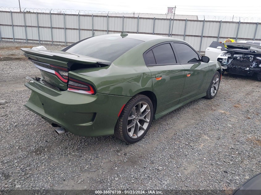 VIN 2C3CDXHG3NH130549 2022 DODGE CHARGER GT RWD