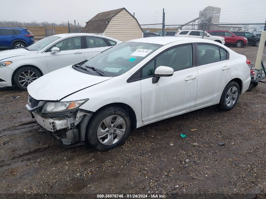 2014 HONDA CIVIC LX - 19XFB2F52EE249630