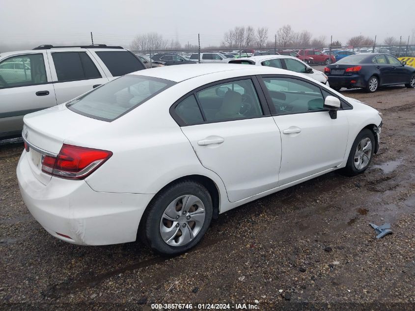 2014 HONDA CIVIC LX - 19XFB2F52EE249630