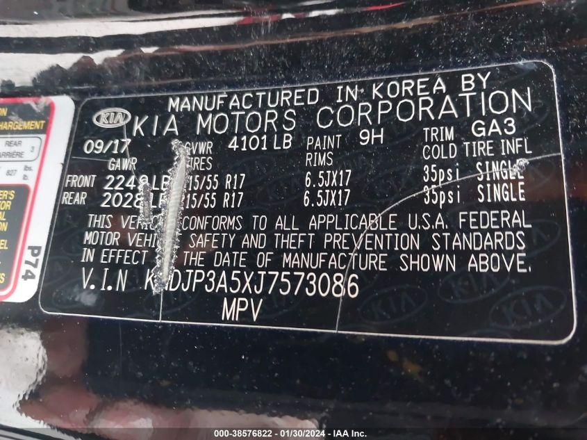 2018 KIA SOUL + - KNDJP3A5XJ7573086