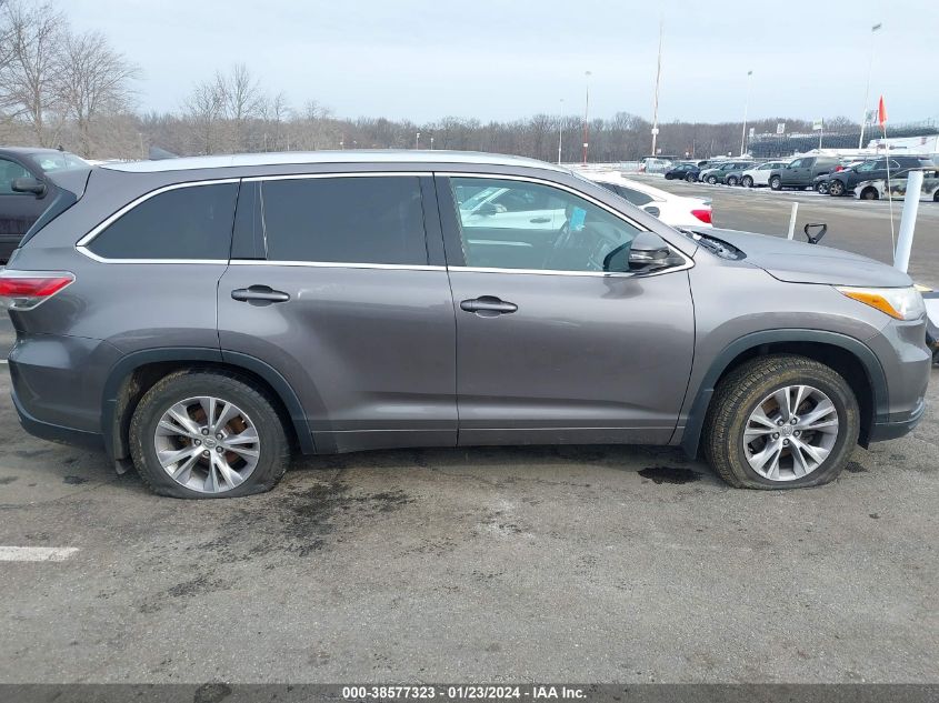 2015 TOYOTA HIGHLANDER XLE - 5TDJKRFH8FS215387