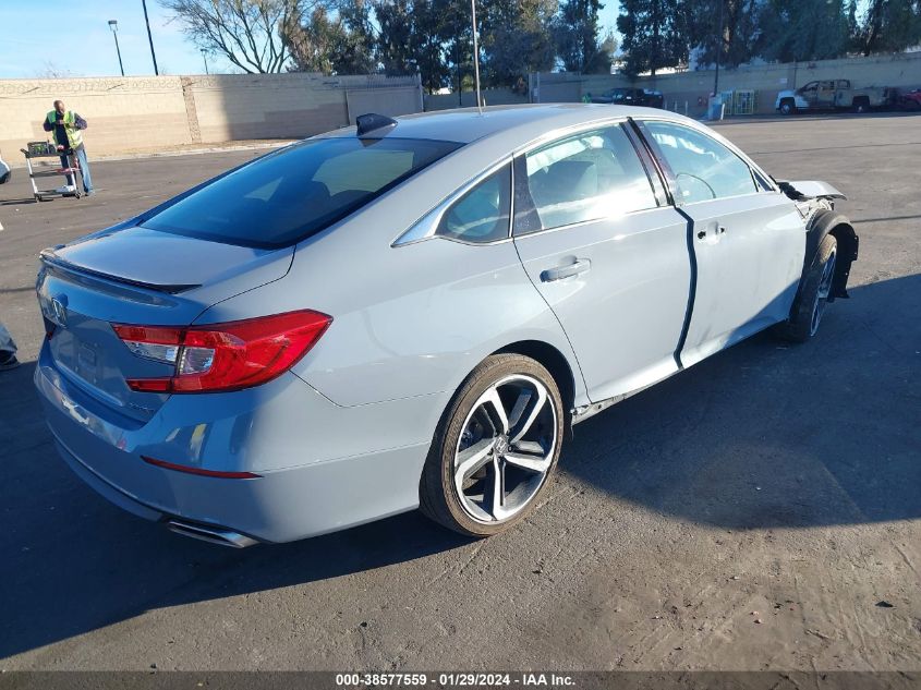 2022 HONDA ACCORD SPORT - 1HGCV1F3XNA106478