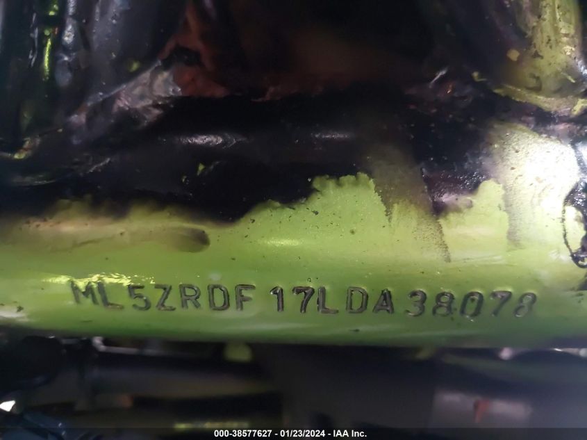 VIN ML5ZRDF17LDA38078 2020 KAWASAKI ZR900 F