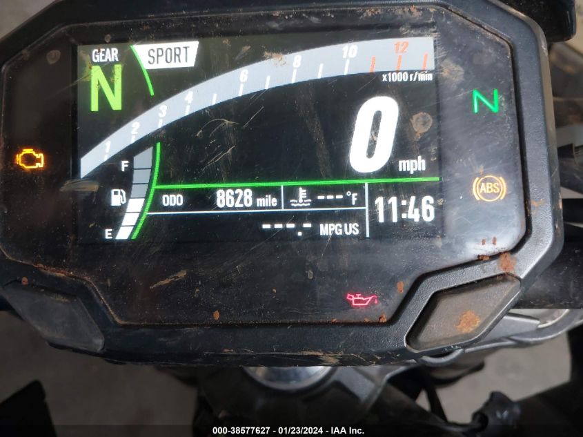 VIN ML5ZRDF17LDA38078 2020 KAWASAKI ZR900 F