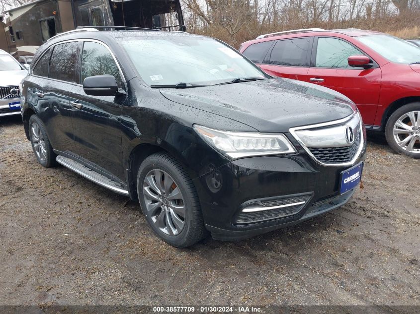 2015 ACURA MDX TECHNOLOGY - 5FRYD4H42FB004906