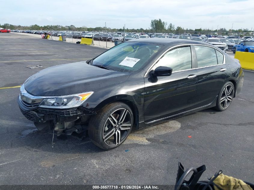 2017 HONDA ACCORD SPORT - 1HGCR2F50HA083745