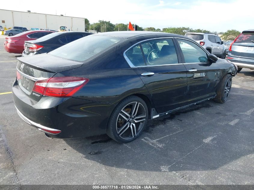 2017 HONDA ACCORD SPORT - 1HGCR2F50HA083745
