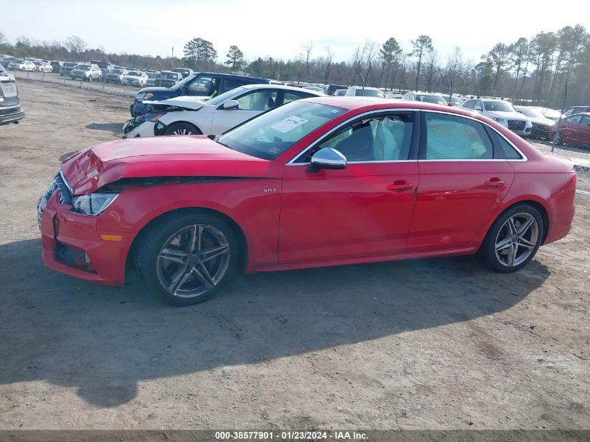 2018 AUDI S4 3.0T PREMIUM PLUS - WAUC4AF46JA091737