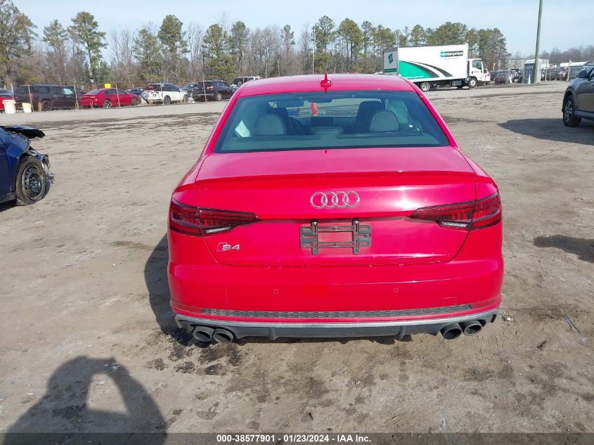 2018 AUDI S4 3.0T PREMIUM PLUS - WAUC4AF46JA091737