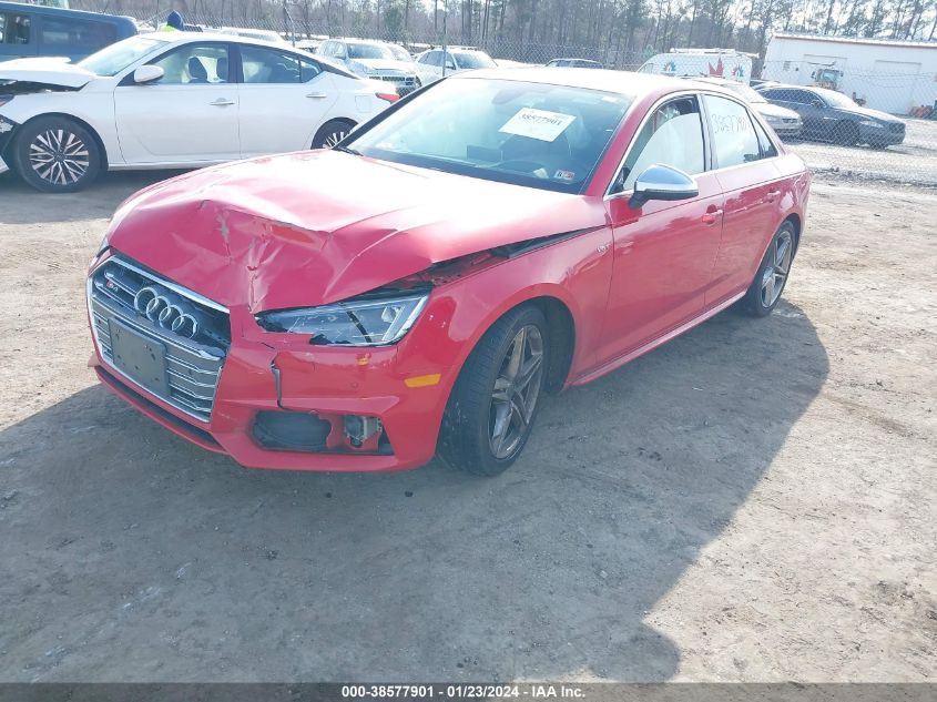 2018 AUDI S4 3.0T PREMIUM PLUS - WAUC4AF46JA091737