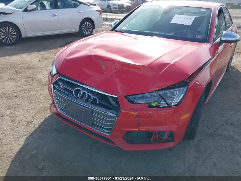 2018 AUDI S4 3.0T PREMIUM PLUS - WAUC4AF46JA091737