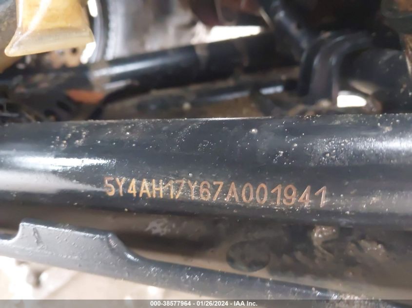 2007 YAMAHA YFM350 FWAN 5Y4AH17Y67A001941