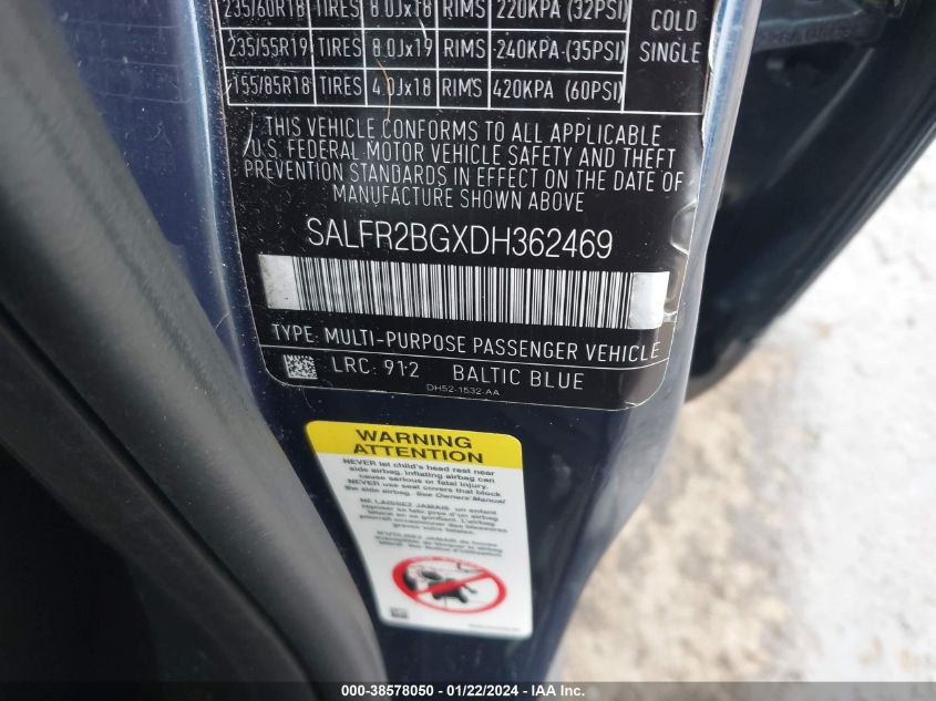2013 LAND ROVER LR2 - SALFR2BGXDH362469
