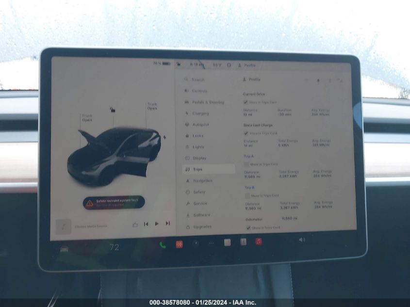 2023 TESLA MODEL Y AWD/LONG RANGE DUAL MOTOR ALL-WHEEL DRIVE - 7SAYGDEEXPA047669