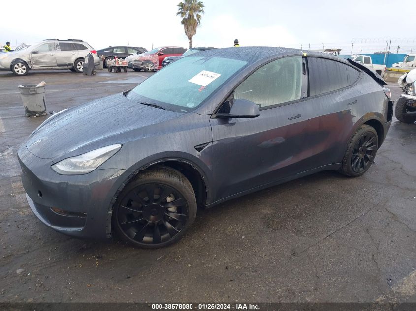 2023 TESLA MODEL Y AWD/LONG RANGE DUAL MOTOR ALL-WHEEL DRIVE - 7SAYGDEEXPA047669