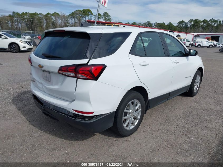 2022 CHEVROLET EQUINOX LS - 3GNAXHEV4NS151286
