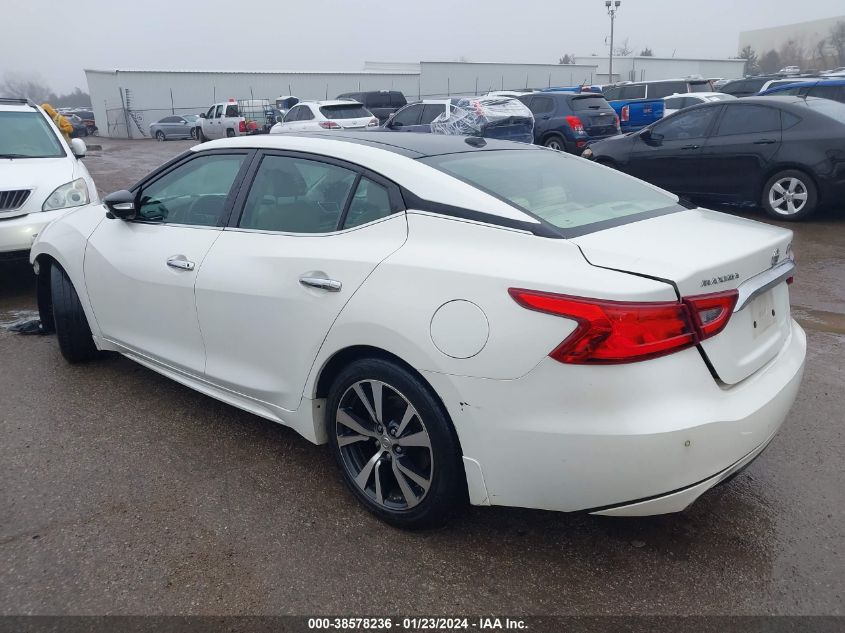 2017 NISSAN MAXIMA 3.5S/SV/SL/SR/PLAT - 1N4AA6AP0HC418090