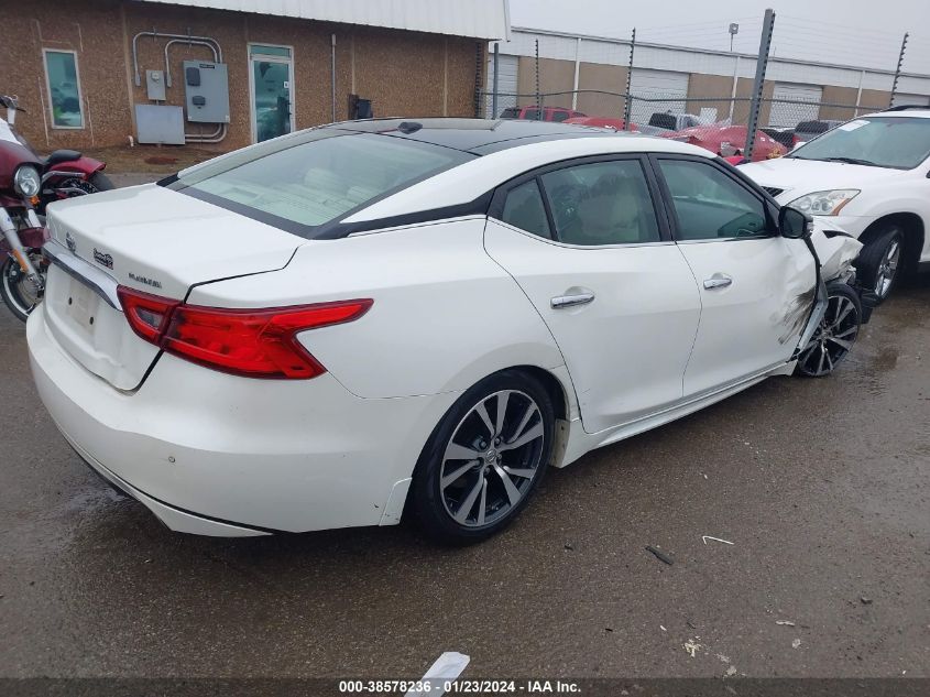 2017 NISSAN MAXIMA 3.5S/SV/SL/SR/PLAT - 1N4AA6AP0HC418090