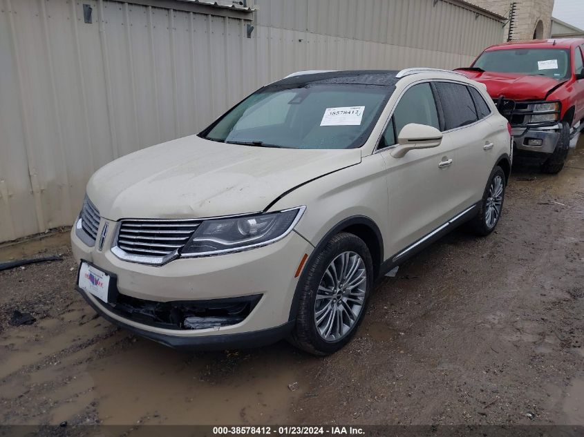 2016 LINCOLN MKX RESERVE - 2LMTJ6LR2GBL88705