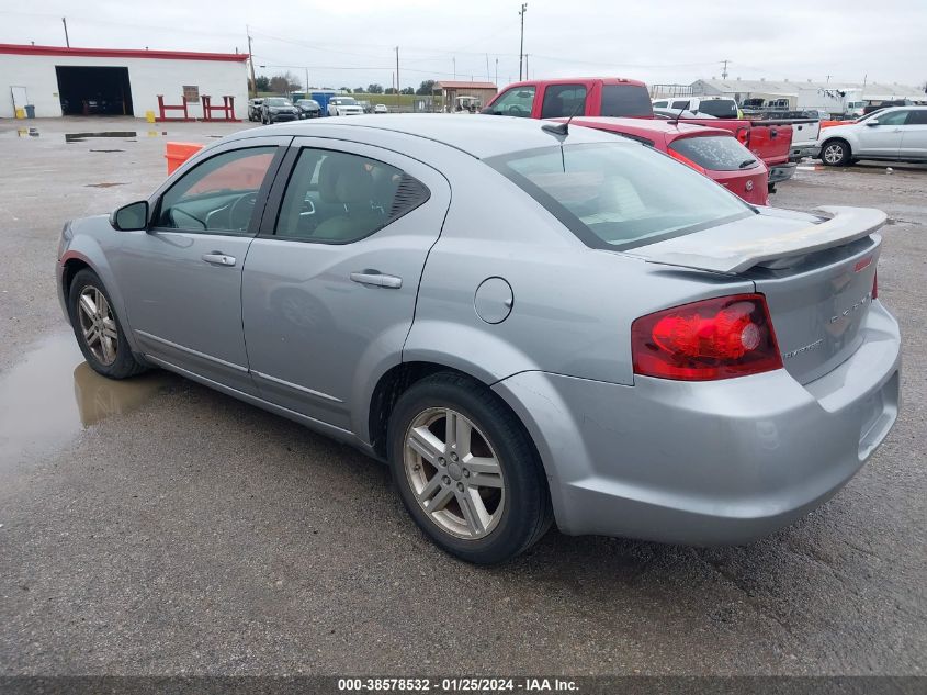 2013 DODGE AVENGER SXT - 1C3CDZCG9DN709098