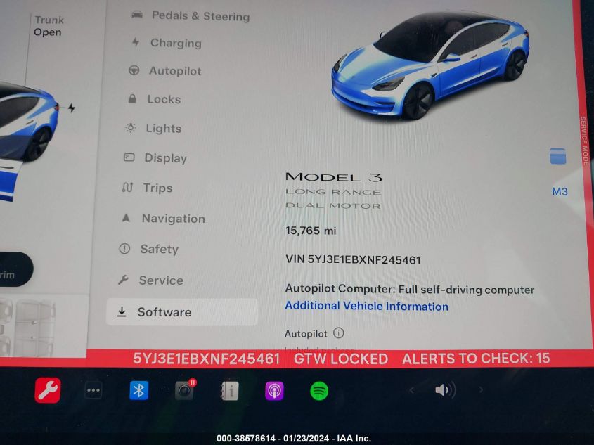 2022 TESLA MODEL 3 LONG RANGE DUAL MOTOR ALL-WHEEL DRIVE - 5YJ3E1EBXNF245461