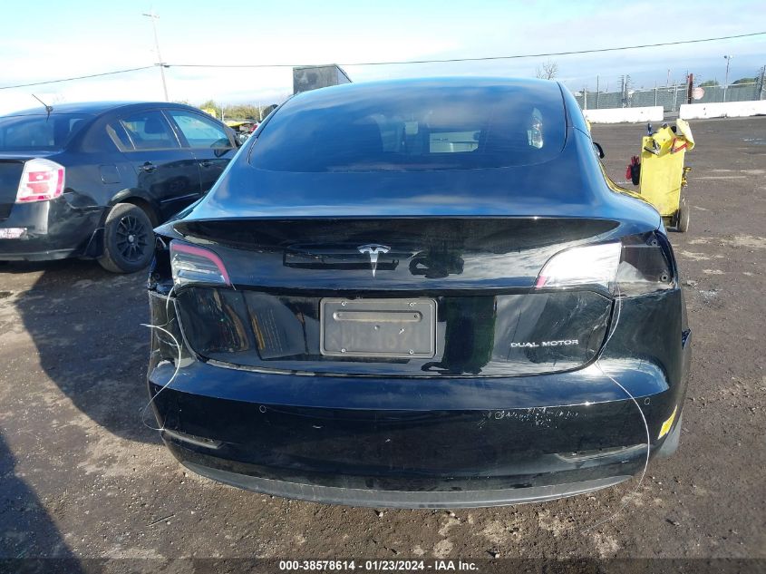 2022 TESLA MODEL 3 LONG RANGE DUAL MOTOR ALL-WHEEL DRIVE - 5YJ3E1EBXNF245461