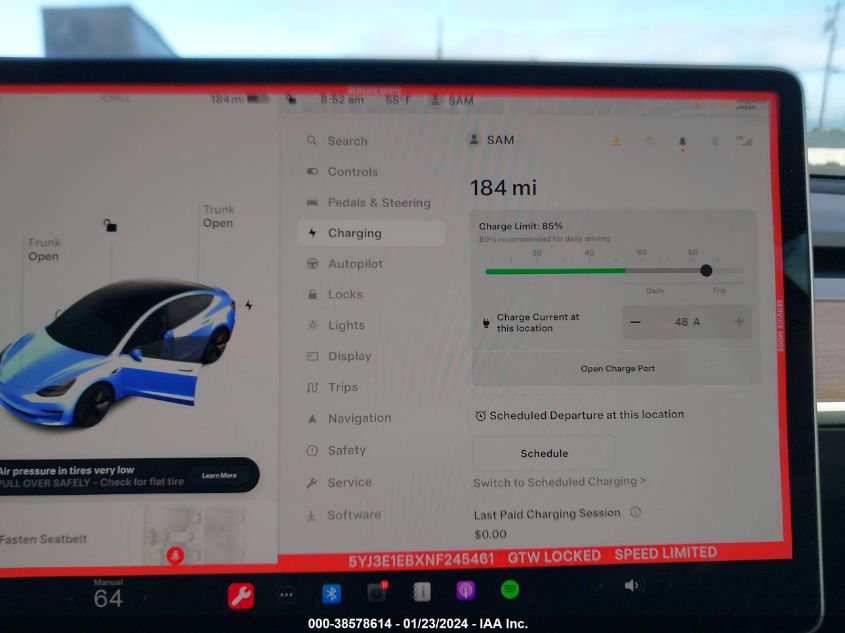 2022 TESLA MODEL 3 LONG RANGE DUAL MOTOR ALL-WHEEL DRIVE - 5YJ3E1EBXNF245461