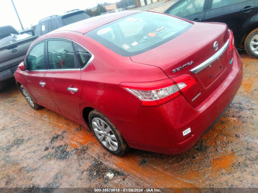 2013 NISSAN SENTRA S/SV/SR/SL - 3N1AB7APXDL768986