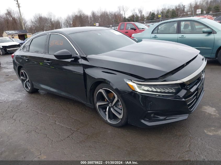 2021 HONDA ACCORD SPORT - 1HGCV1F33MA091725