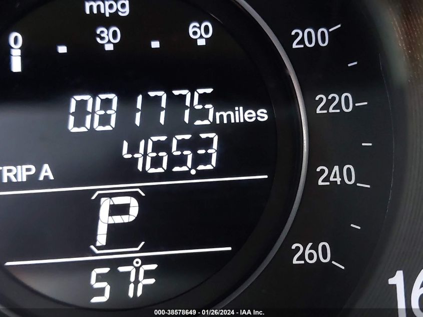 2016 HONDA ACCORD EX-L V-6 - 1HGCR3F80GA004167