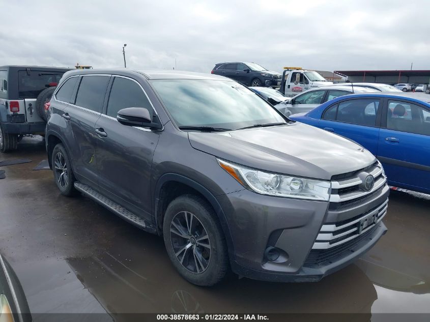 2019 TOYOTA HIGHLANDER LE - 5TDZZRFH3KS294007