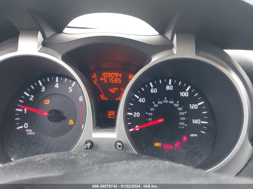 2013 NISSAN JUKE S/SV/SL - JN8AF5MR7DT225677