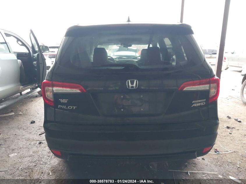 2022 HONDA PILOT SE - 5FNYF6H20NB027721