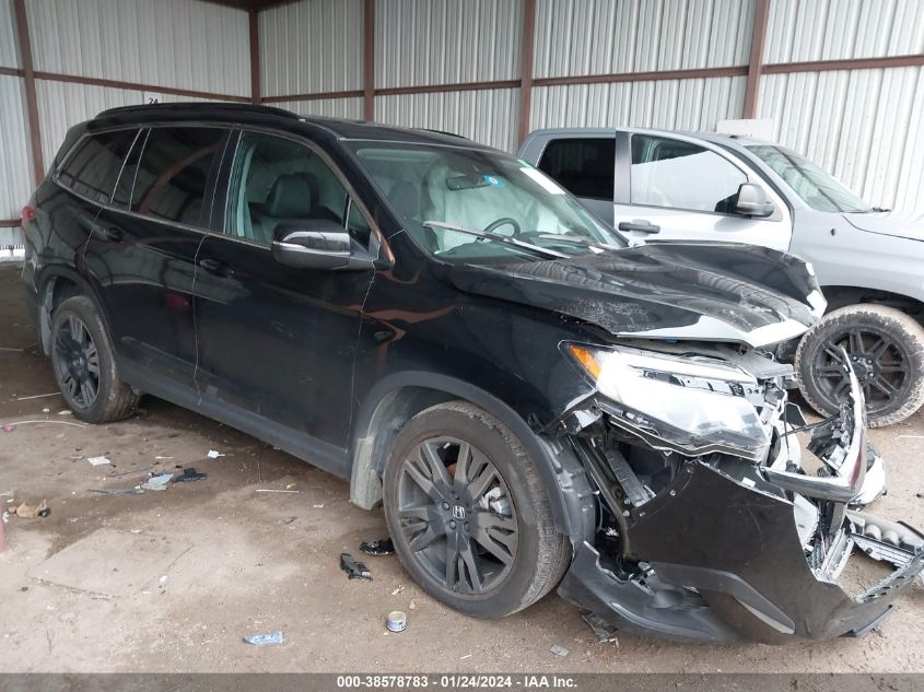 2022 HONDA PILOT SE - 5FNYF6H20NB027721