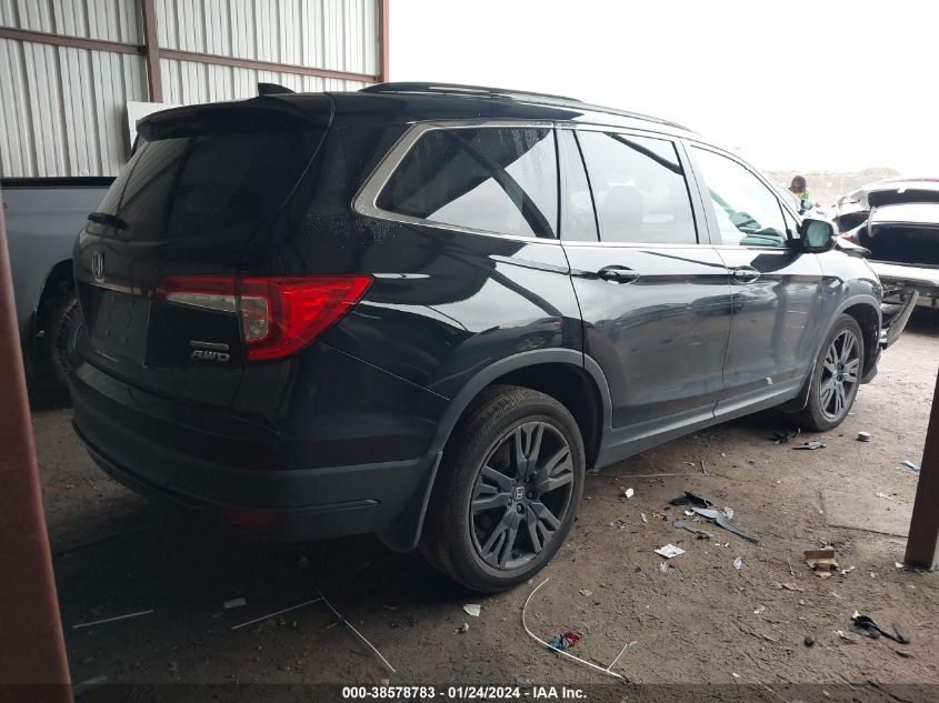 2022 HONDA PILOT SE - 5FNYF6H20NB027721
