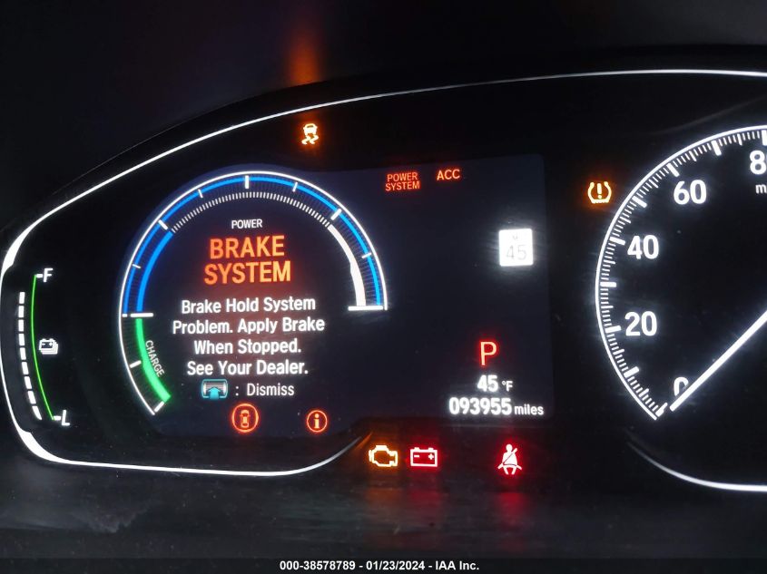 2019 HONDA INSIGHT EX - 19XZE4F57KE022168